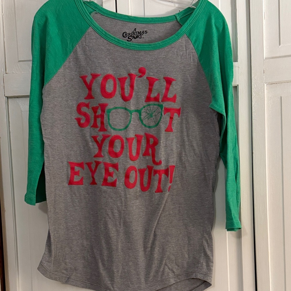 Ripple Junction Green and Gray Long Sleeve Tee